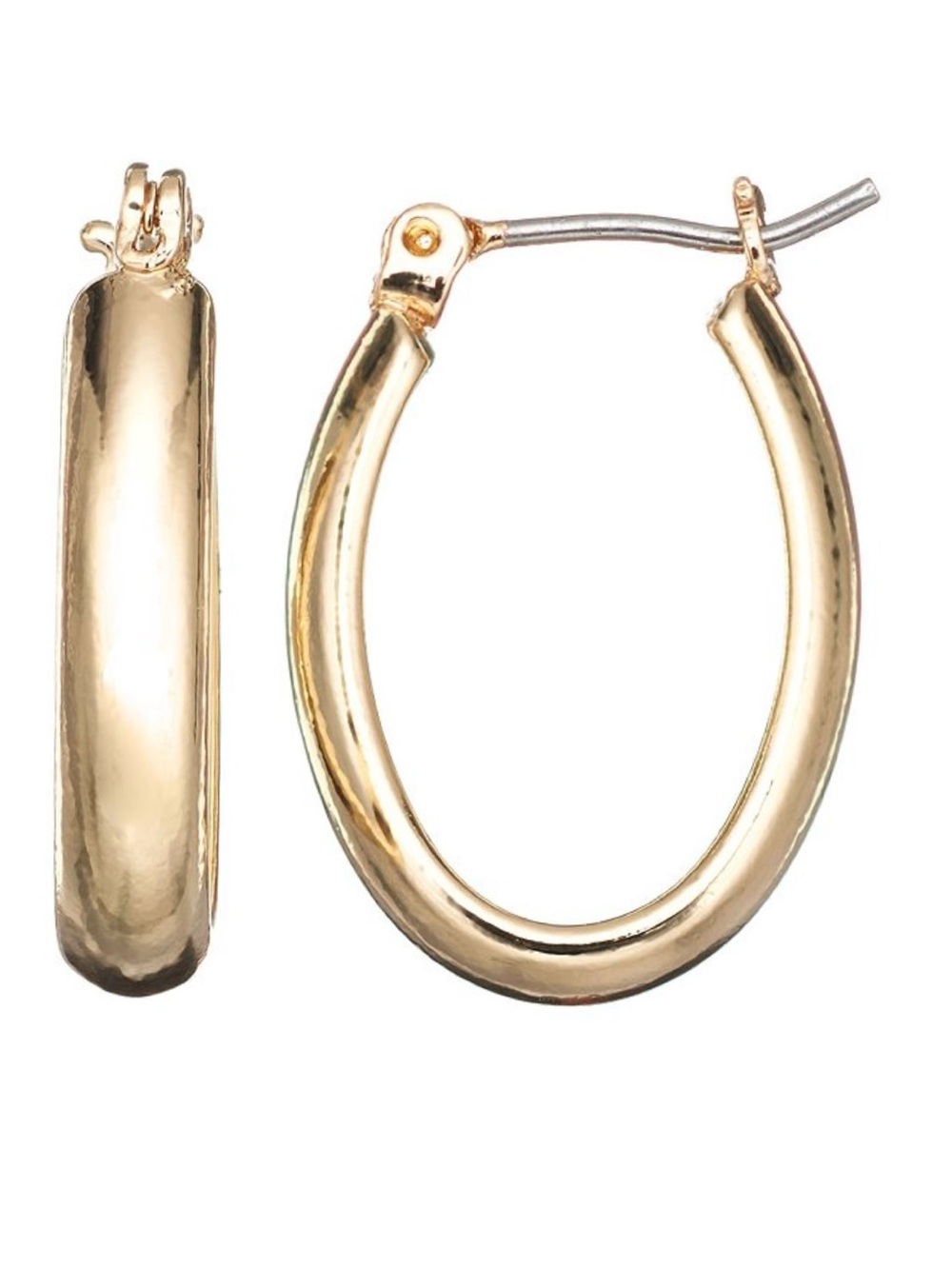 Napier Gold Tone U-Hoop Earrings (NWT)
